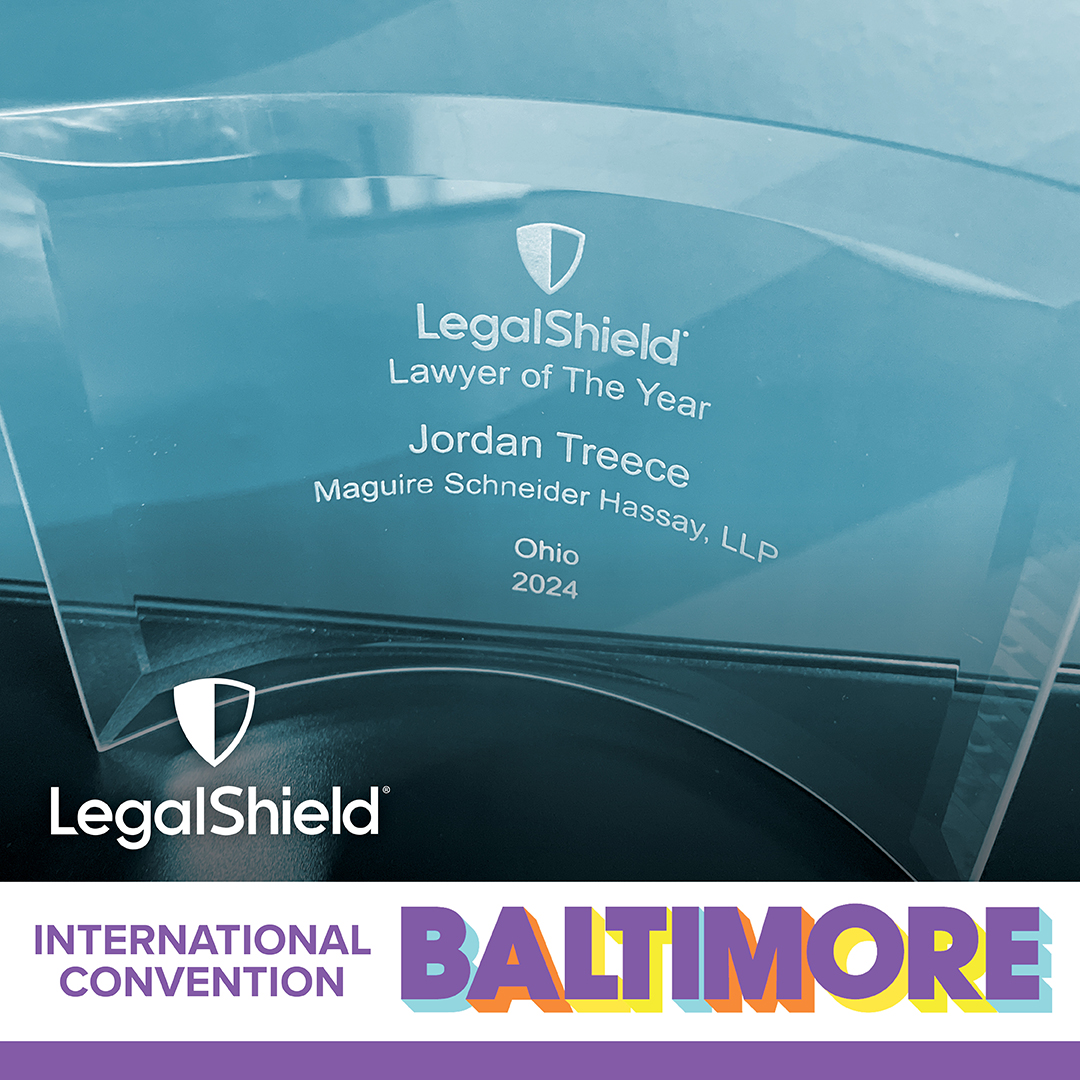 Maguire Schneider Hassay | LegalShield Convention | Attorney of the Year | Jordan Treece