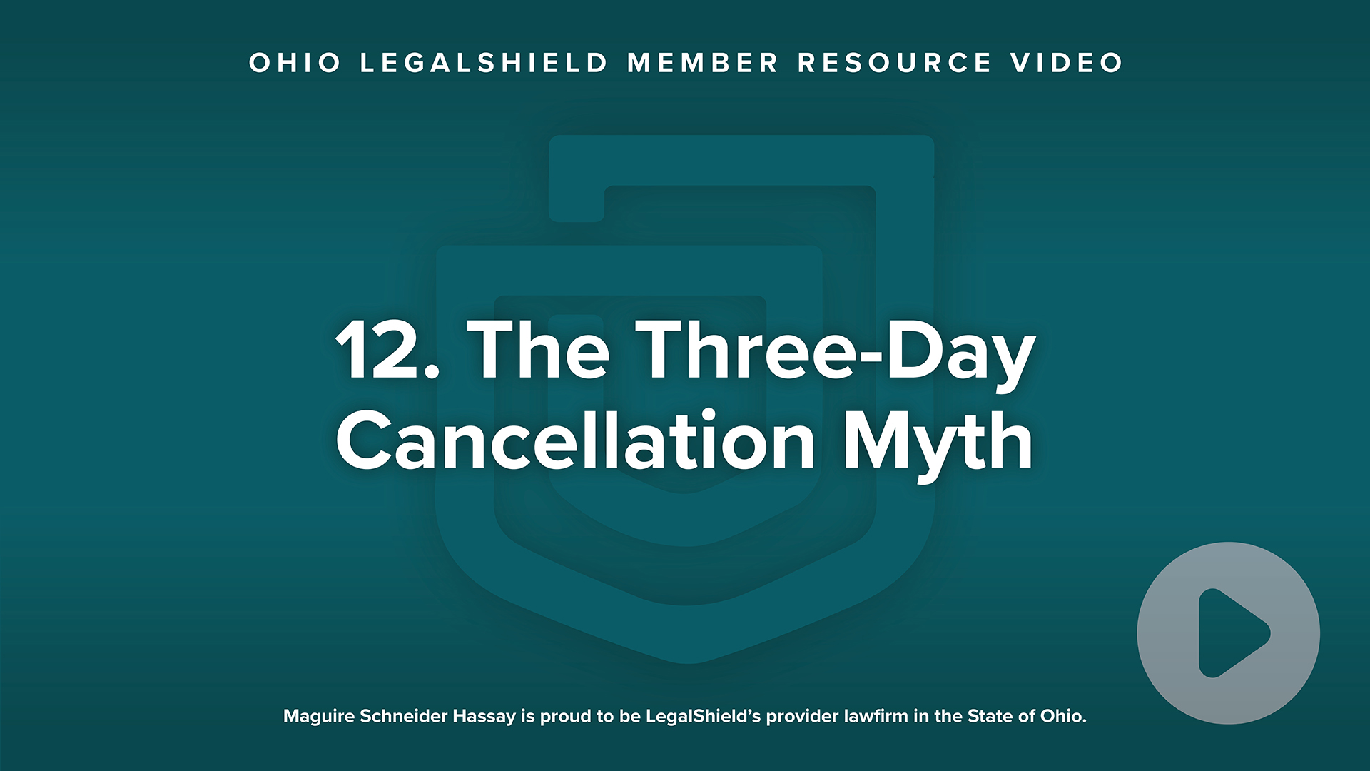 12 The Three Day Cancellation Myth
